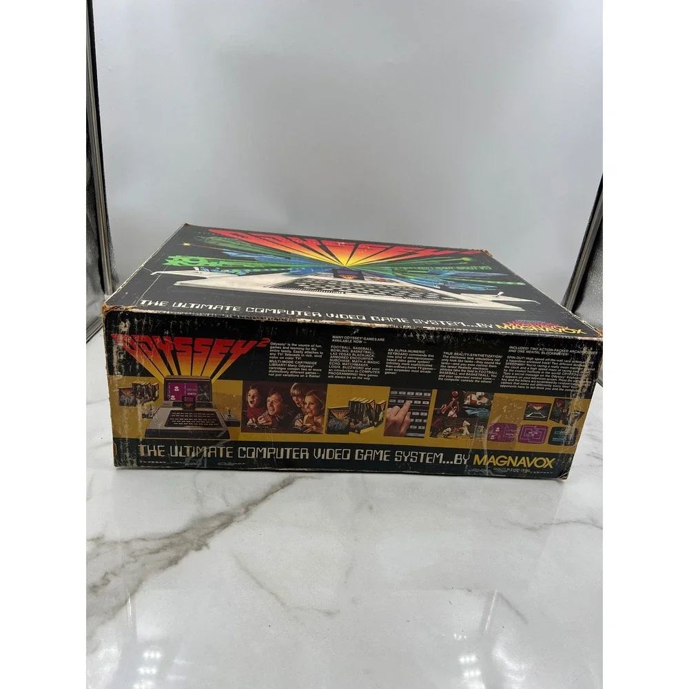 Vintage Magnavox Odyssey 2 Video Game System Console with Box and Joysticks